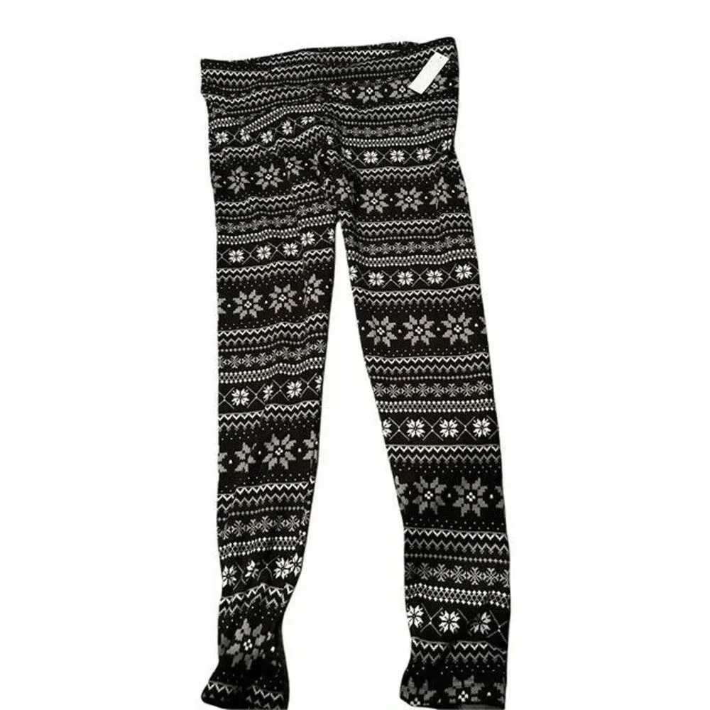 Time and Tru Women's size L 12-14 FairIsle Leggings New With Tags color MULT